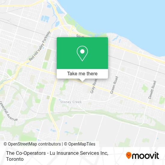 The Co-Operators - Lu Insurance Services Inc map