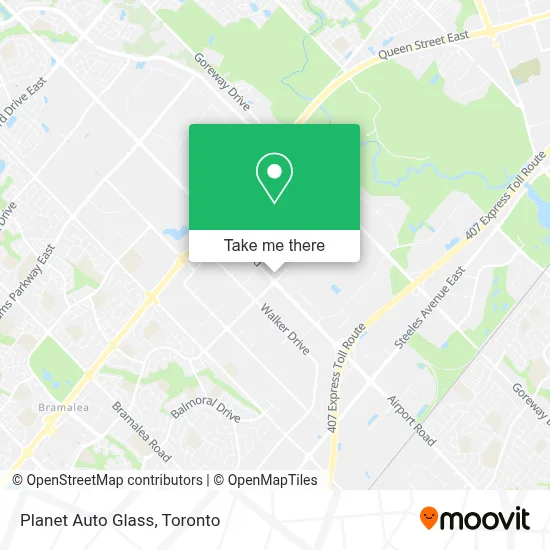 Planet Auto Glass map