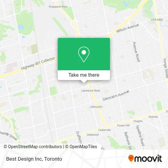 Best Design Inc map