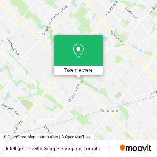 Intelligent Health Group - Brampton map
