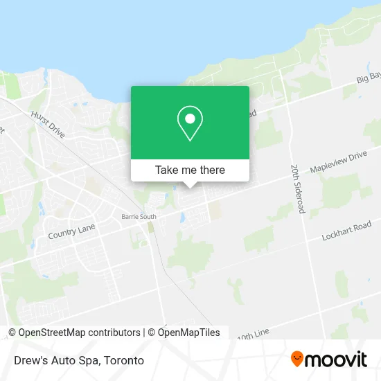 Drew's Auto Spa map