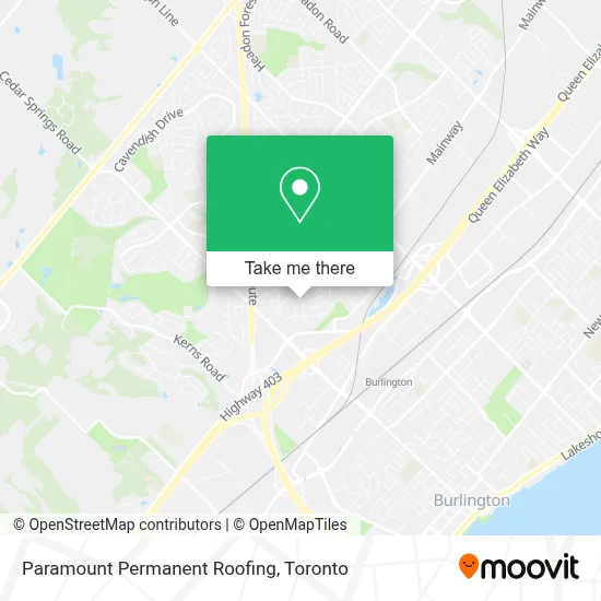 Paramount Permanent Roofing map