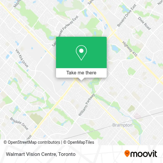 Walmart Vision Centre map