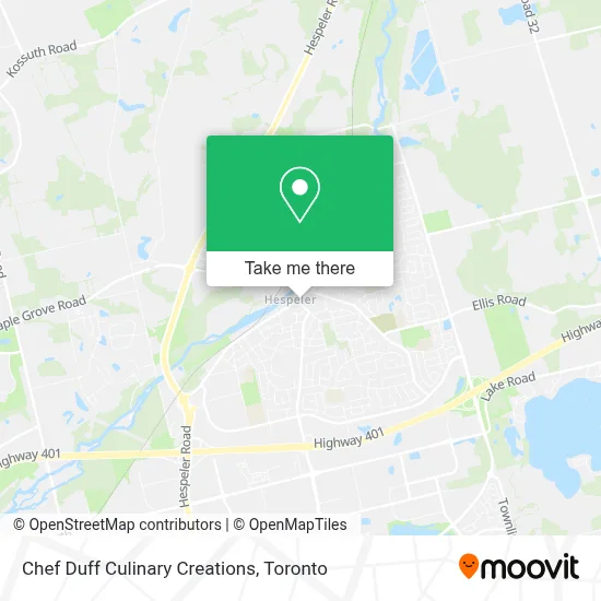 Chef Duff Culinary Creations map
