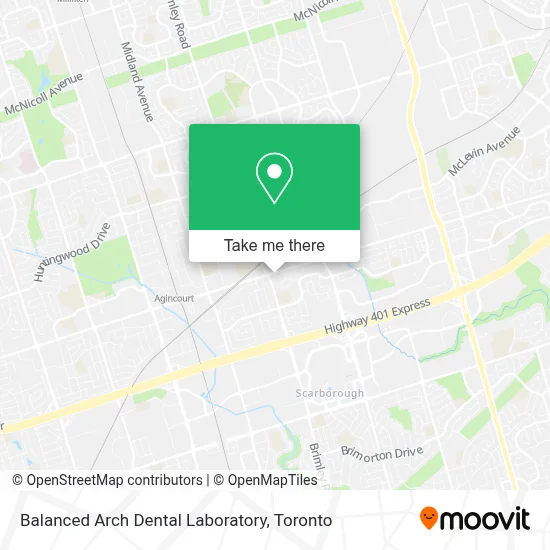 Balanced Arch Dental Laboratory map