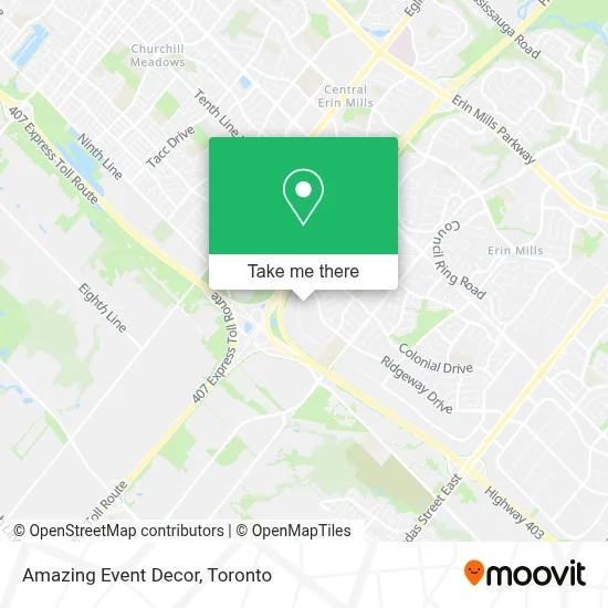 Amazing Event Decor map