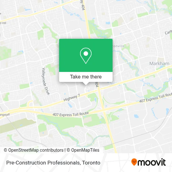 Pre-Construction Professionals map