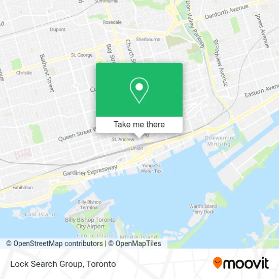 Lock Search Group map