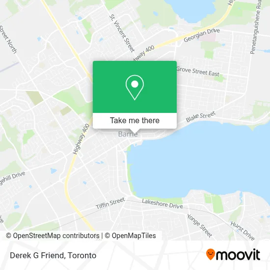 Derek G Friend map