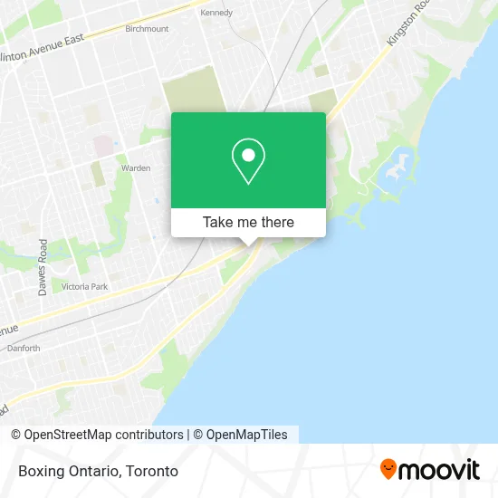 Boxing Ontario map