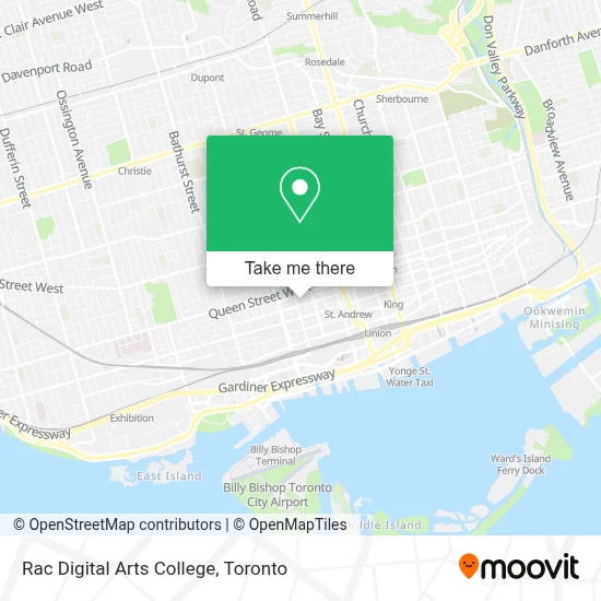 Rac Digital Arts College map
