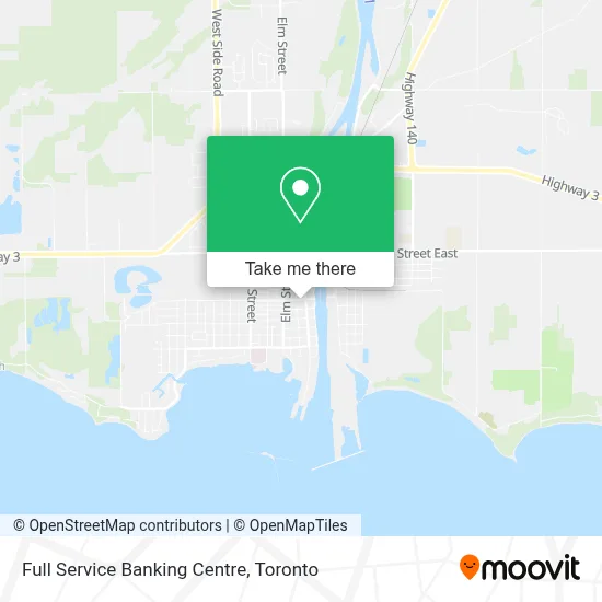 Full Service Banking Centre map