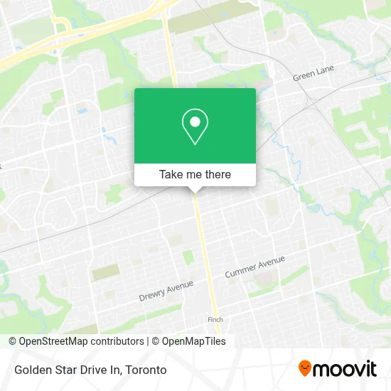 Golden Star Drive In map