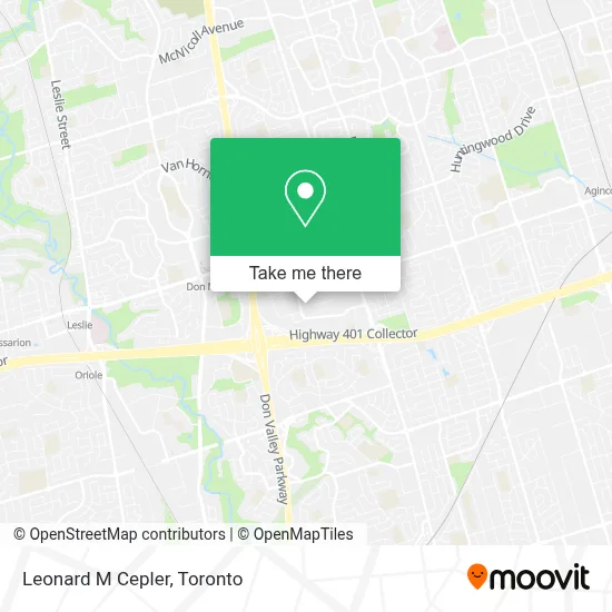 Leonard M Cepler map