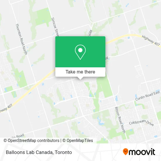 Balloons Lab Canada map
