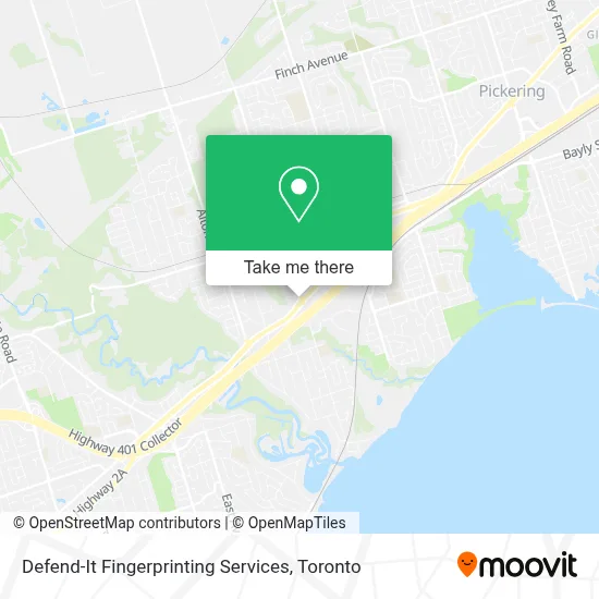 Defend-It Fingerprinting Services map