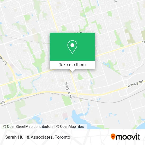 Sarah Hull & Associates map