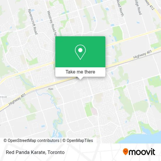 Red Panda Karate map