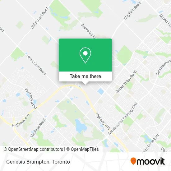 Genesis Brampton map