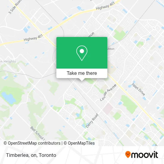 Timberlea, on map