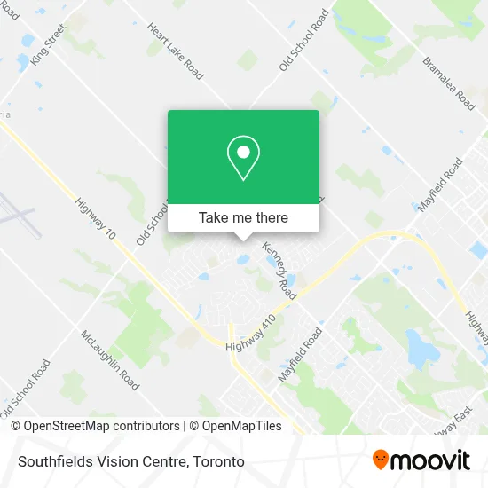 Southfields Vision Centre map
