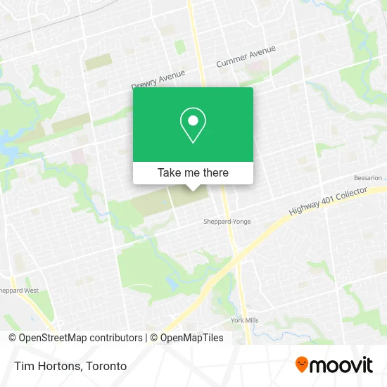 Tim Hortons map