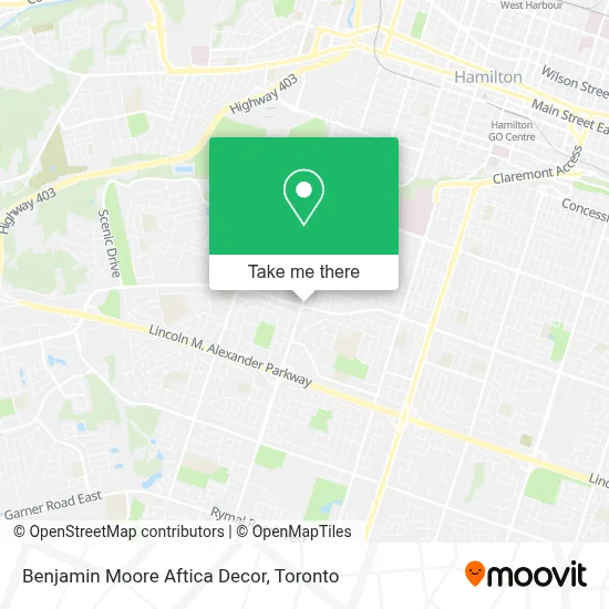 Benjamin Moore Aftica Decor map