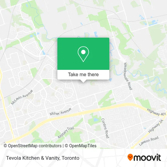 Tevola Kitchen & Vanity map