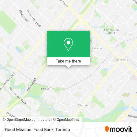 Good Measure Food Bank map