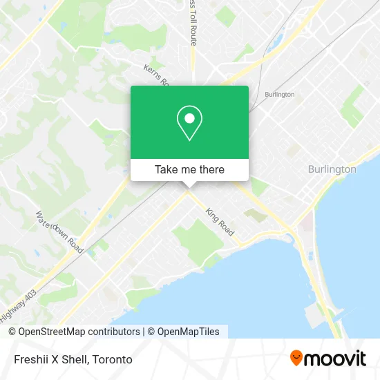 Freshii X Shell map