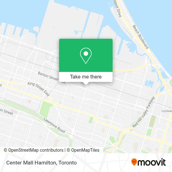 Center Mall Hamilton map