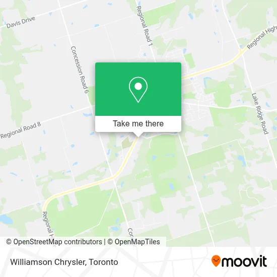 Williamson Chrysler map