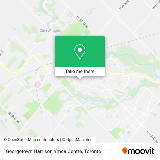 Georgetown Harrison Ymca Centre map