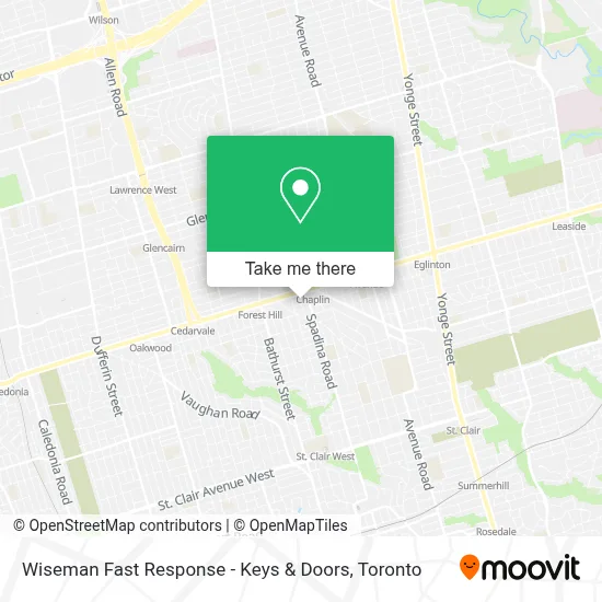 Wiseman Fast Response - Keys & Doors map
