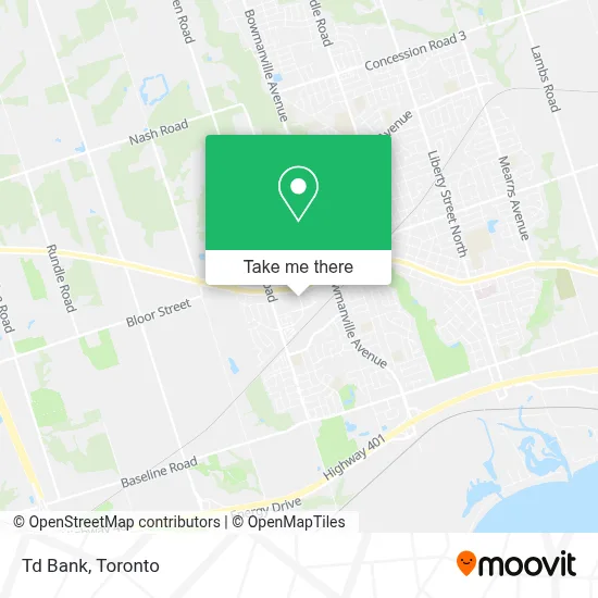Td Bank map