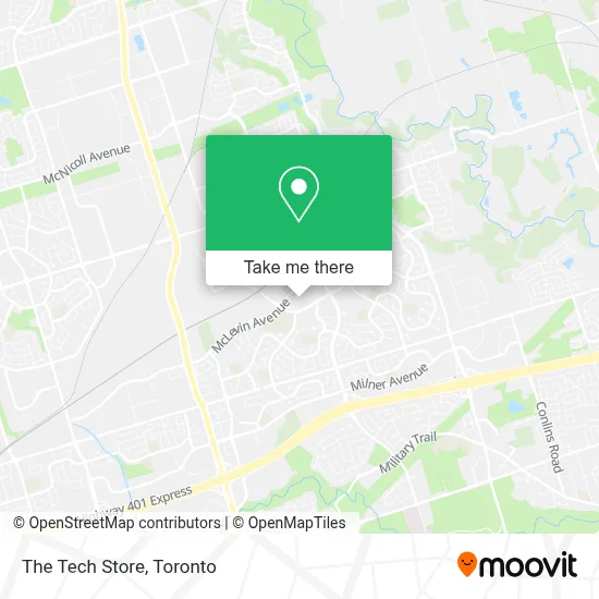 The Tech Store map
