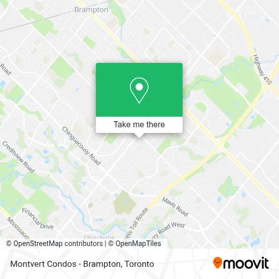 Montvert Condos - Brampton map
