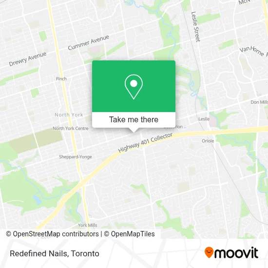 Redefined Nails map