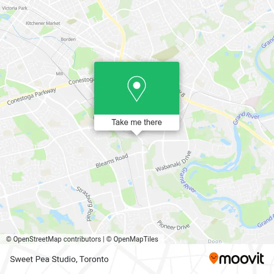 Sweet Pea Studio map