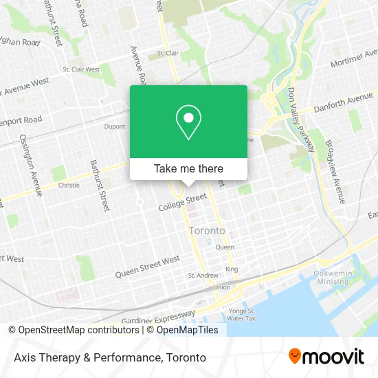 Axis Therapy & Performance map