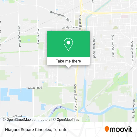Niagara Square Cineplex map