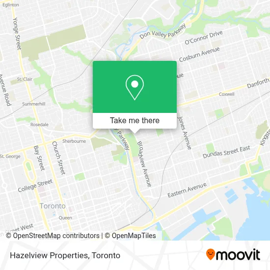 Hazelview Properties map