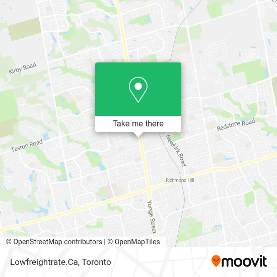 Lowfreightrate.Ca map