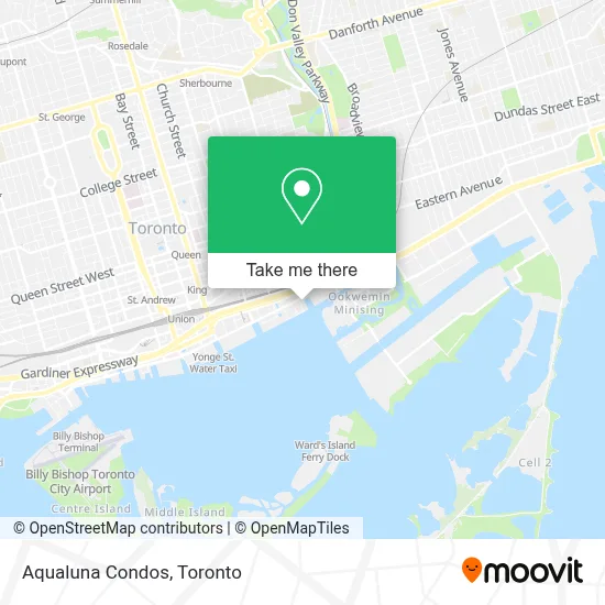 Aqualuna Condos map