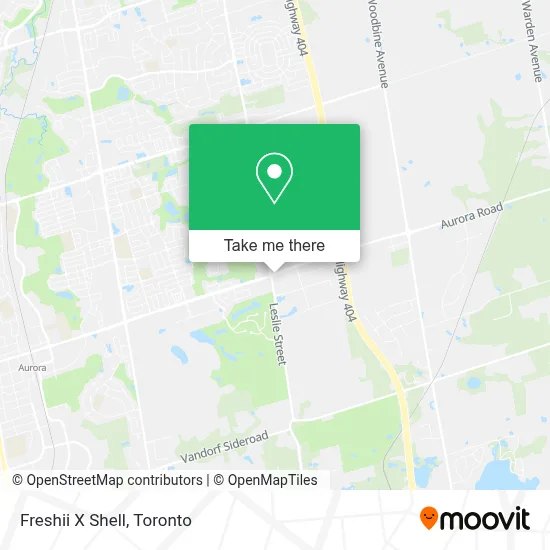 Freshii X Shell map