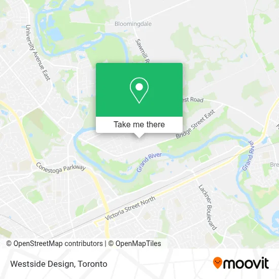 Westside Design map