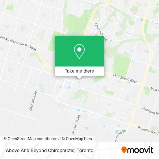 Above And Beyond Chiropractic map