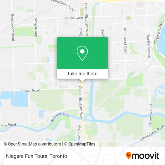 Niagara Fun Tours map