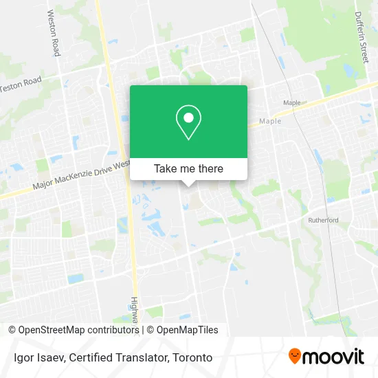 Igor Isaev, Certified Translator map