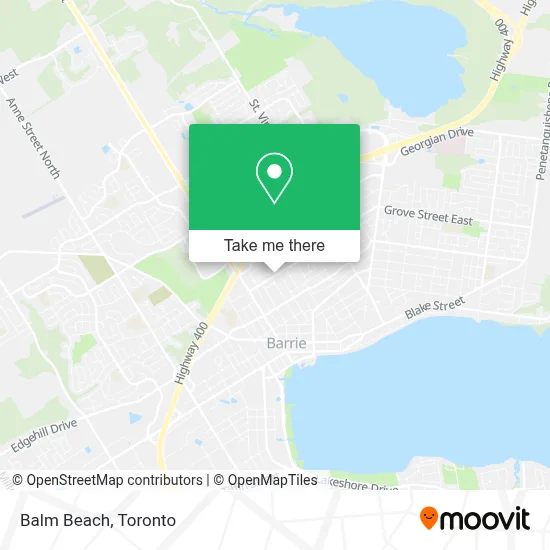 Balm Beach map
